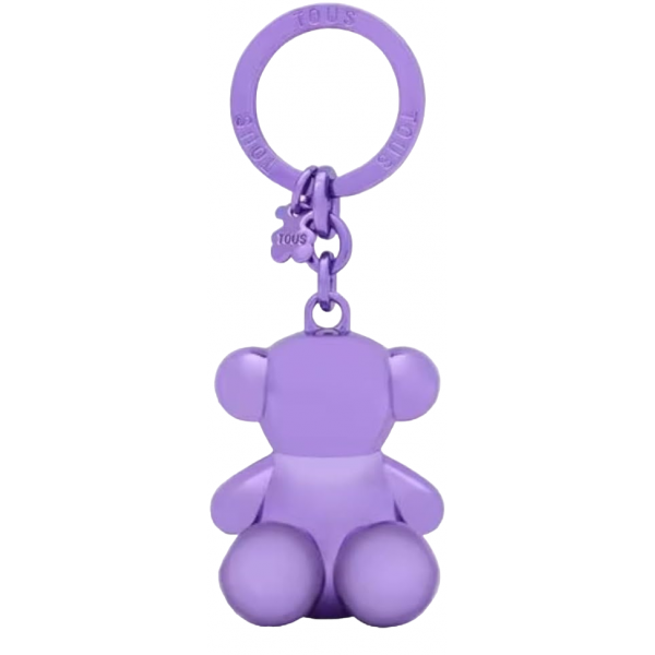 TOUS   LLAVERO METAL BOLD BEAR  LILA SCURO 