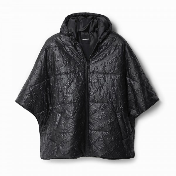 DESIGUAL   22WAIA10 PONCHO BLACK 