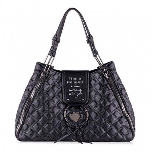LE PANDORINE   VICKY QUILTED  BAG 22XAILAE-08-BLACK 