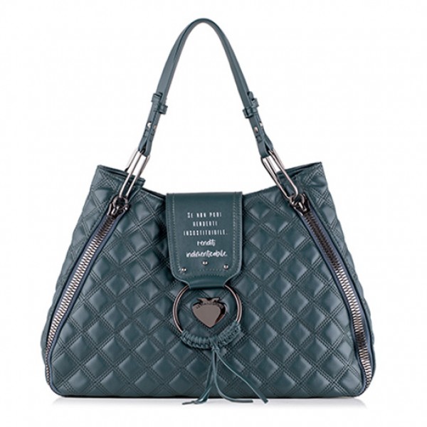 LE PANDORINE   VICKY QUILTED  BAG 22XAILAE-11-FOREST 