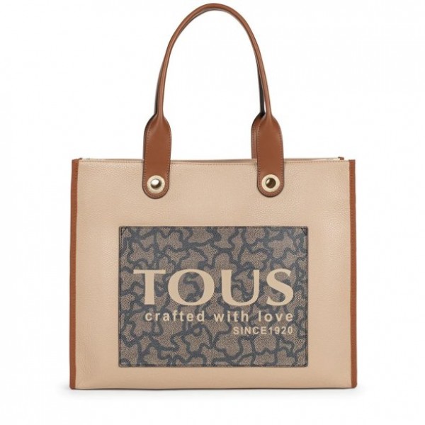 TOUS   SHOPPING XL AMAYA  K ICON MARRON BEIGE 