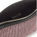 TOUS   BOLSO DE HOMBRO T PARTY PLATA  ROSA 