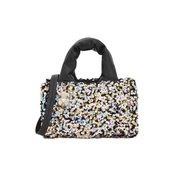 TOUS   MINI BOLSO CITY T PARTY NEGRO PLATA 