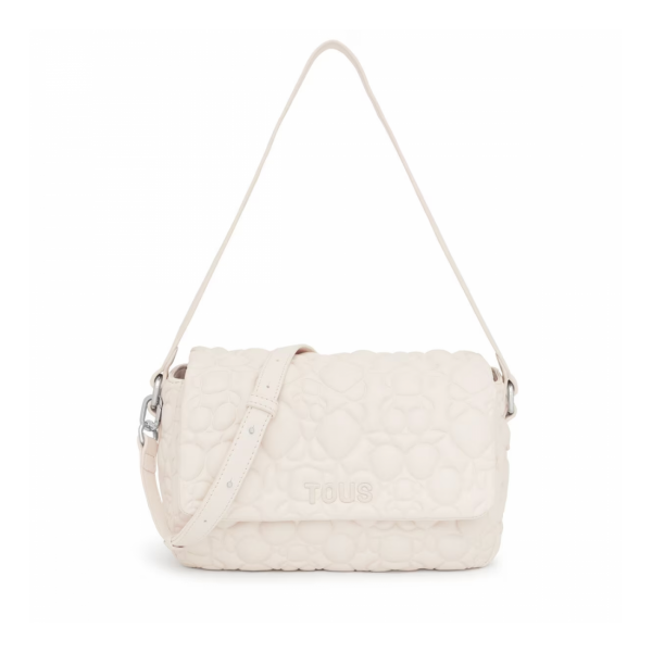 TOUS   BANDOLERA M FLAP T BOLD BEIGE 